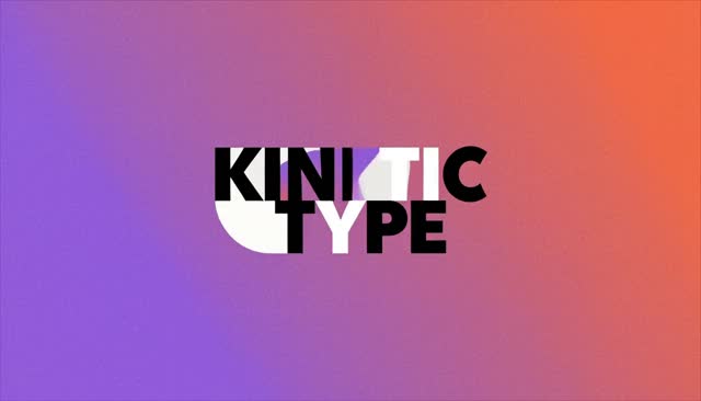 20 KINETIC TYPE：キネティックタイポグラフィ